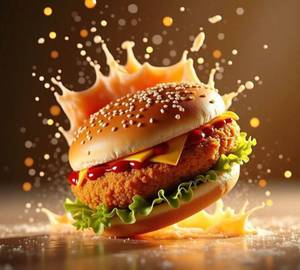 Schezwan burger
