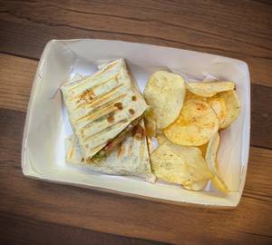 Crispy Chicken Wrap with wafers