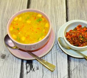 Sweet Corn Salsa Soup