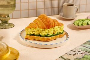 Egg Mustard Croissant Sandwich