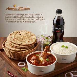 Chicken Kadhi (4 Pcs) Combo Meal With Cold Drink