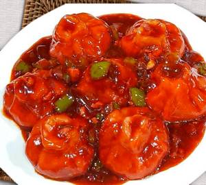 Chicken Manchurian Momo  6 Rice