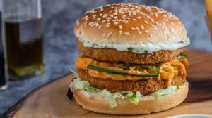 Pakvaan Special Triple Decker Burger
