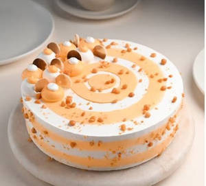 Butterscotch Cake { Eggless]