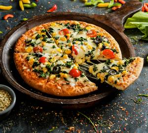 Spinach Corn & Cheese Pizza