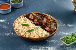 Veg Fried Rice with Manchurian Combo