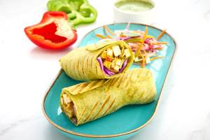 Tofu & Vegetable Wrap In Whole Wheat Spinach Tortilla