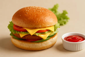 Classic Veg Cheese Burger