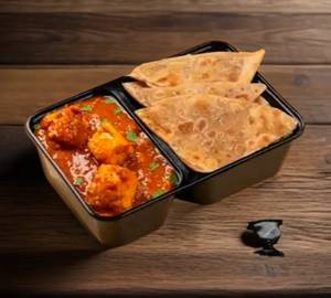 3 paratha with panner masala