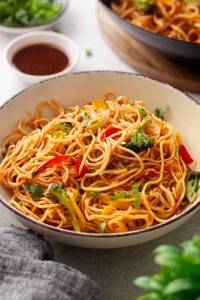 Mushroom cheese corn chowmein