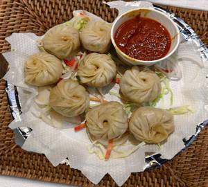 Veg momos with noodles