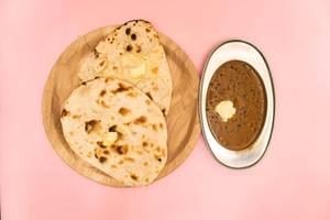Dal Makhani With 2 Butter Naan & Rice