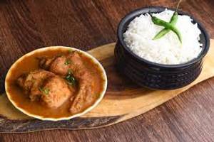 Steam Rice With Chicken Kosha
