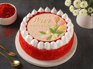 Anniversary Red Velvet Cake (500 gm)