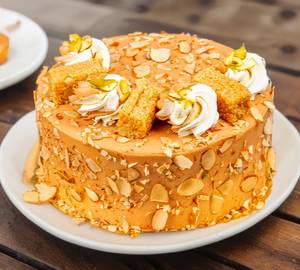 Eggless Kalakand Special Round Cake