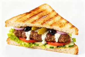 Mutton Seekh Sandwich