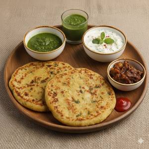 5 Butter Aloo Pyaaz Paratha Combo