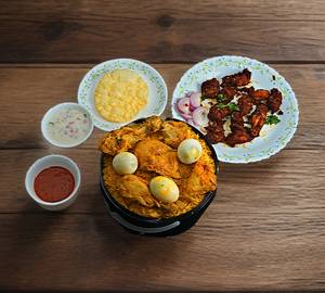 Mini Bucket Chicken Biryani Combo [ Serve 3-4 People]