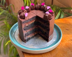 Chocolate & Miso Caramel Cake Slice