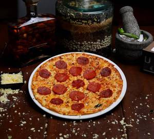 Pork pepperoni pizza