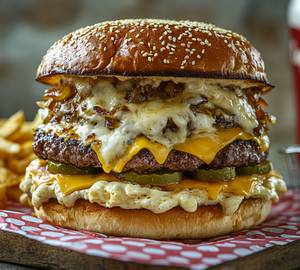 Cheese bomb burger