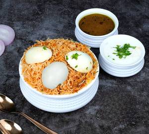 Egg Hyderabadi Biryani [3 Eggs, 550G]