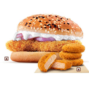 Crispy Chicken + Chicken Nuggets (4Pcs).