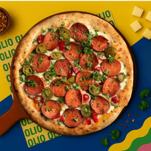 Spicy Chicken Pepperoni Pizza