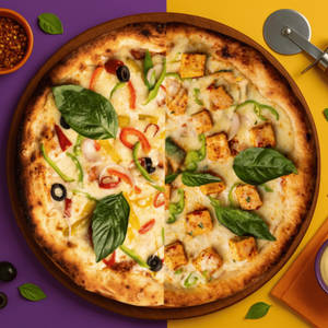 Crusto's Half & Half Medium Pizza