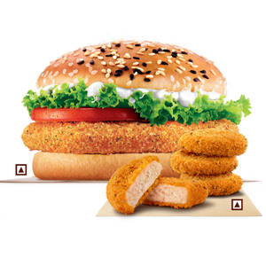 BK Chicken+Crunchy Chicken Nuggets(4pcs),