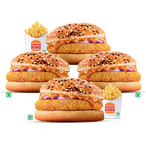 4 Crispy Veg + 2 Medium Fries