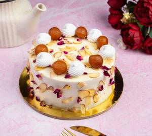 Eggless Premium Gulab Jamun Standard Cake[500 Gorams]