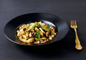 Baby Corn Mushroom Pepper Salt