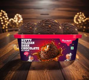 Nutty Belgian Dark Chocolate [Tub] 750Ml