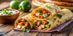Soya Chaap Keema Roll