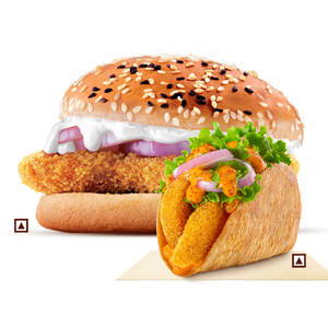 Crispy Chicken + Crunchy Chicken Taco.