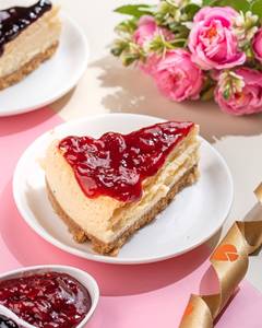 Strawberry Blossom Baked Cheesecake