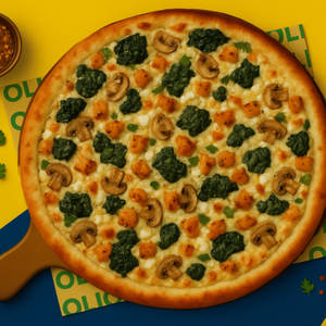 8-Cheese Forest Chicken Pizza