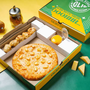 Cheesy Mania Corn Pizza Box