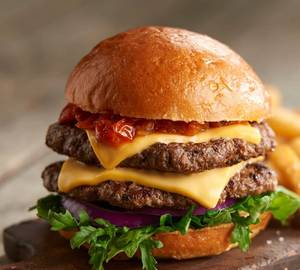 Korean hot & spicy fried chicken burger