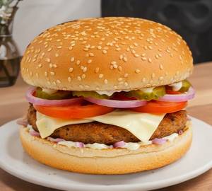 Classic chicken burger with cheese