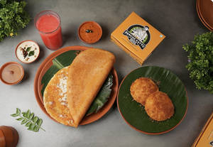 Neyyi Karam Idly + Neyyi Karam Dosa + Watermelon Juice