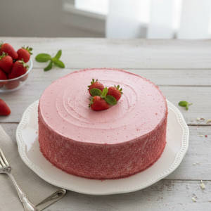 Eggless Strawberry Cake 1/2kg