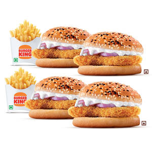 4 Crispy Chicken + 2 Medium Fries