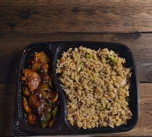 Veg Fried Rice+Chicken Manchurian