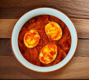 Egg Dry Prawns Curry