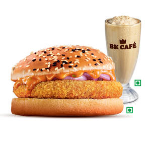 Crispy Veg Burger+Classic Cold Coffee,