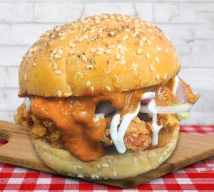 Yummy Butter Chicken Burger