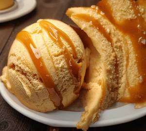 Salted caramel scooping