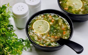 Lemon Coriander Soup